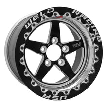 Load image into Gallery viewer, Weld S71 15x8.33 / 5x4.5 BP / 5.5in. BS Black Wheel (Low Pad) - Black Single Beadlock MT