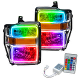 Oracle 08-10 Ford F250 Pre-Assembled Halo Headlights Chrome Housing- w/Simple Cntrl