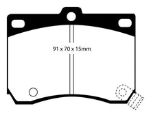 Load image into Gallery viewer, EBC 91-96 Ford Escort 1.8 Yellowstuff Front Brake Pads