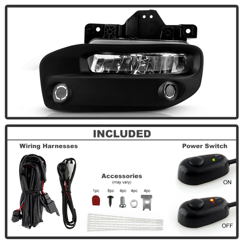 Spyder 19-22 Dodge Ram 2500/3500 OEM Full LED Fog Lights w/Universal Switch