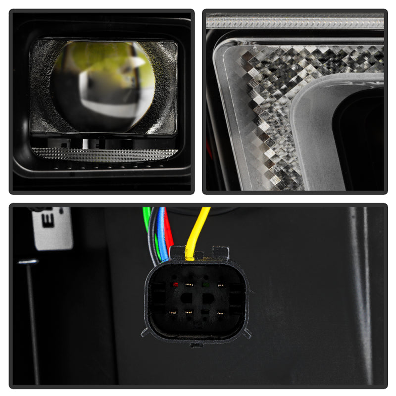 Spyder Chevy Silverado 20-23 HD 2500/3500 High-Power LED Module - Black (PRO-YD-CSHD20AP-SEQ-BK)