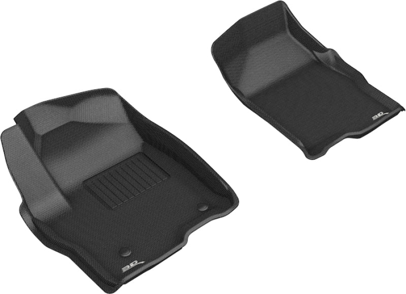 3D MAXpider 2019-2020 GMC/Chevrolet Sierra 1500/Silverado 1500 Kagu 1st Row Floormat - Black