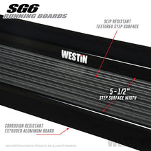 Load image into Gallery viewer, Westin SG6 Black Aluminum Running Boards 85.50 in