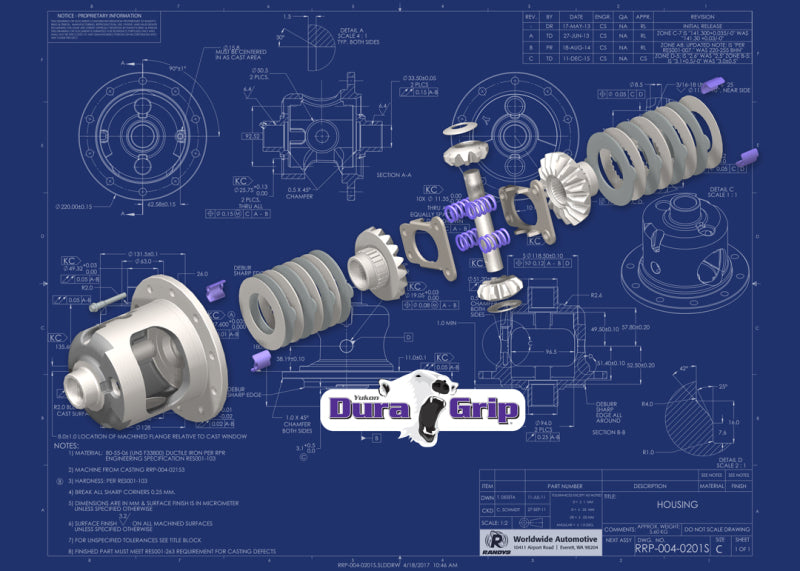 Yukon Gear Trac Loc For Ford 9in With 28 Spline Axles. Aggressive Design