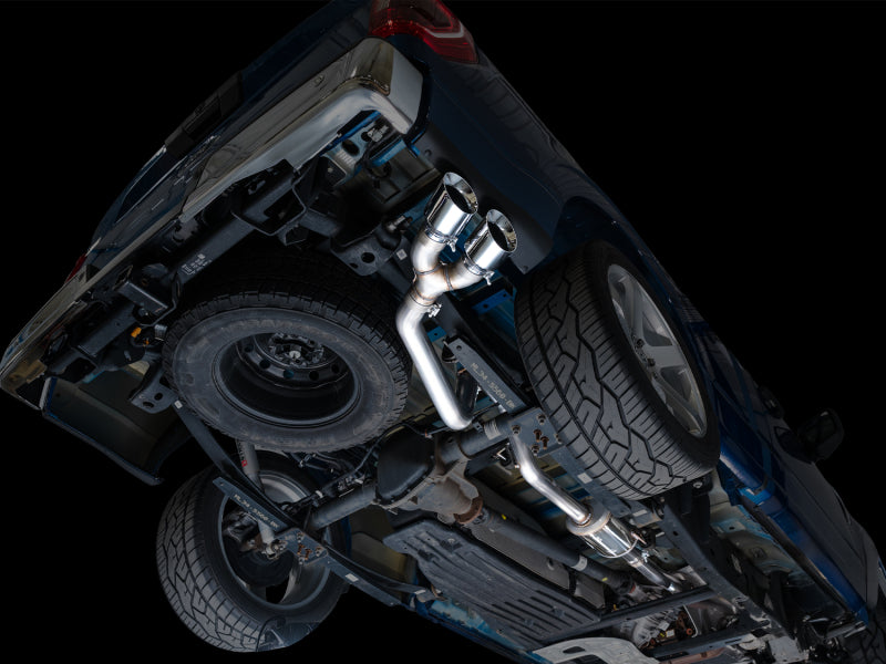 AWE 21-25 Ford F150 (14th Gen Reg Cab) Cat-Back Exhaust - 4.5in Dual Side Exit Chrome Tips