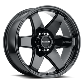 Raceline 942B Addict 20x9in / 5x150 BP / 18mm Offset / 110.3mm Bore - Gloss Black Wheel