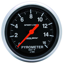 Load image into Gallery viewer, AutoMeter Gauge Pyrometer (Egt) 2-5/8in. 1600 Deg. F Digital Stepper Motor Sport-Comp