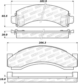 StopTech Street Brake Pads - Rear