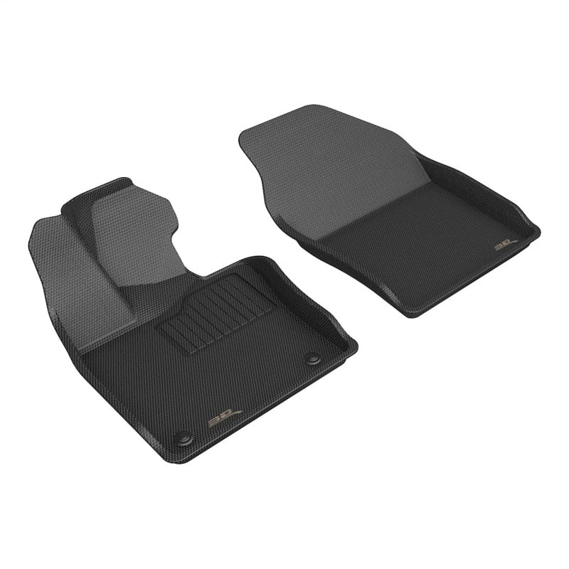 3D MAXider 2023 Toyota Prius Kagu Black Floor Mat - Row 1