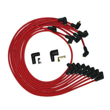 Load image into Gallery viewer, Moroso BBC Under Header 90 Deg Plug Non-HEI Ultra Spark Plug Wire Set - Red