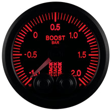 Load image into Gallery viewer, Autometer Stack 52mm -1 to +2 Bar (Incl T-Fitting) Pro-Control Boost Pressure Gauge - Black