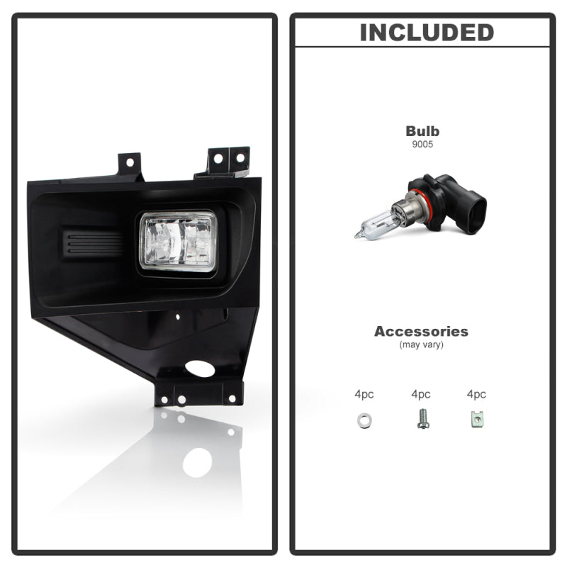 Spyder 17-19 Ford F250/F350 SD OEM Style LED Left Fog Light w/Switch - Clear (FL-FF25017-L)