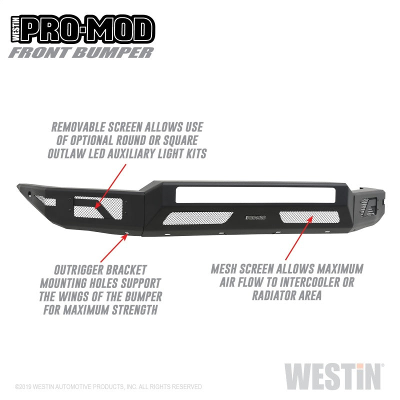 Westin 16-20 Toyota Tacoma Pro-Mod Front Bumper