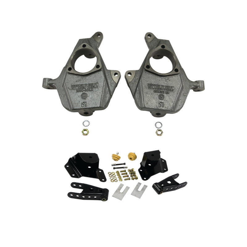 Belltech 99-06 Chevrolet Silverado/GMC Sierra Lowering Kit (2in Front/4in Rear) - W/O Shocks