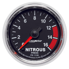 Load image into Gallery viewer, Autometer GS 2 1/16in. 1600PSI Nitrous Fuel Pressure Gauge