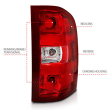 Load image into Gallery viewer, ANZO 2007-2013 Chevy Silverado Taillight Red/Clear Lens (OE Replacement)