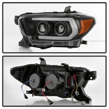 Load image into Gallery viewer, Spyder 16-18 Toyota Tacoma Projector Headlights - Seq LED Turn - Black - PRO-YD-TT16-LB-BK