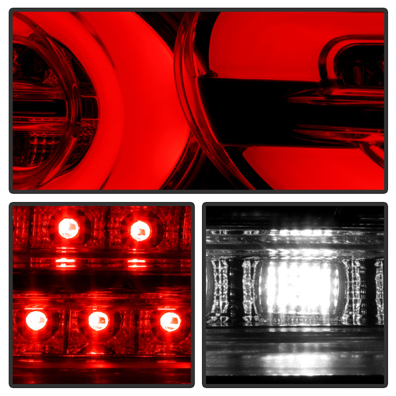 Spyder Chevy Camaro 16-18 (Do Not Fit Halogen Model) LED Tail Lights Chrome ALT-YD-CCAM16LED-SEQ-C
