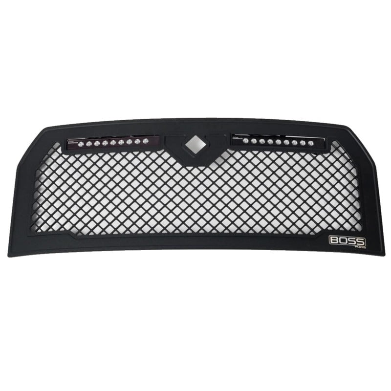 Putco 15-17 Ford F-150 Lighted Boss Grille w/ Two 10in Luminix Light Bars (w/ Camera CutOut)