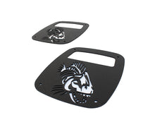 Load image into Gallery viewer, Fishbone Offroad Jeep Wrangler CJ YJ TJ Tail Light Covers - Black Textured Powdercoat