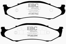 Load image into Gallery viewer, EBC 97-99 Jeep Cherokee 2.5 82mm High Rotors Extra Duty Front Brake Pads