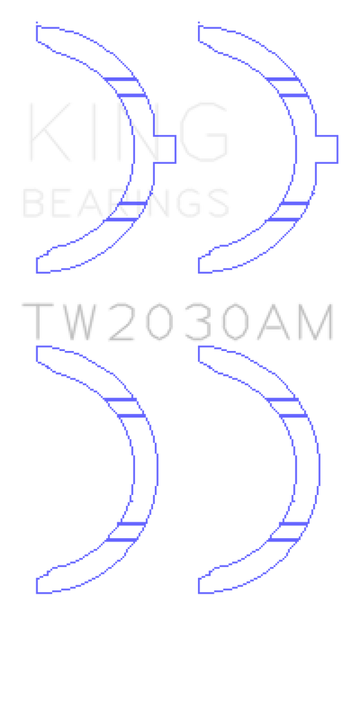 King Engine Bearings Toyota 1GR-FE Thrust Washer Set