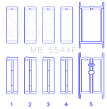 Load image into Gallery viewer, King Engine Bearings Chevrolet 265/283/302/327 V8 Main Bearing Set