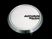 Load image into Gallery viewer, Advan 63mm Flat Centercap - Silver Alumite