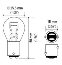 Load image into Gallery viewer, Hella Bulb 2057 12V 27/7W BAY15d S8