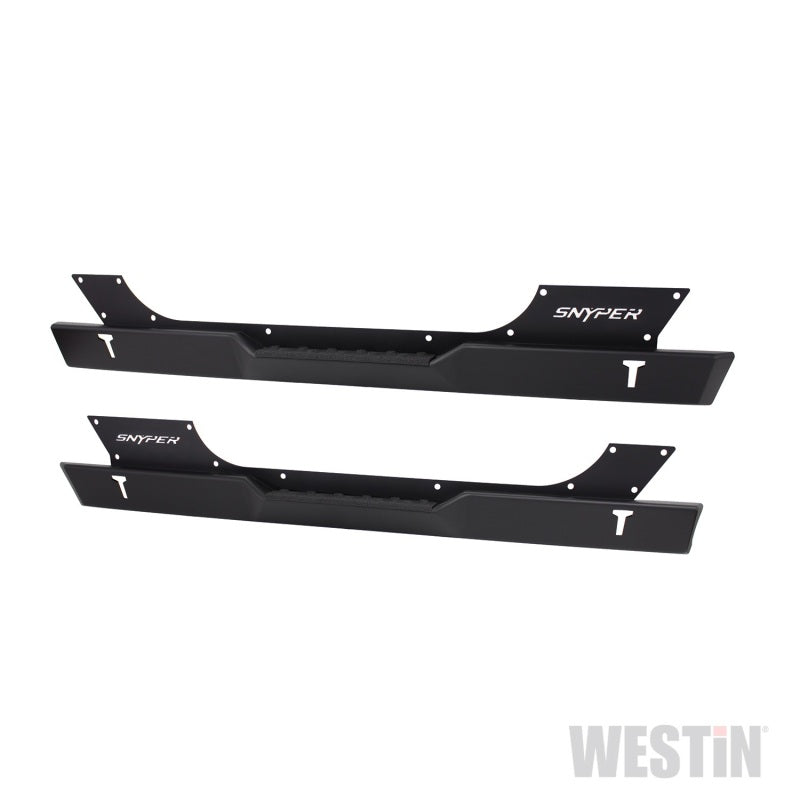 Westin/Snyper 07-17 Jeep Wrangler Rock Slider Steps - Textured Black