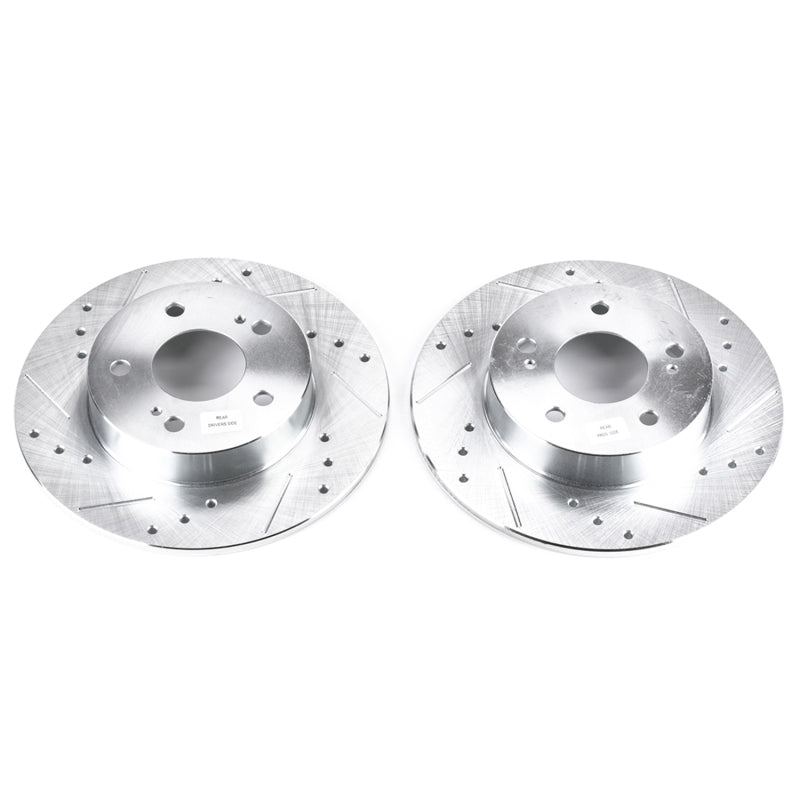 Power Stop 96-01 Infiniti I30 Rear Evolution Drilled & Slotted Rotors - Pair