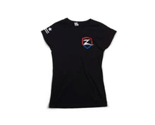 Load image into Gallery viewer, Zone Offroad Black Premium Cotton T-Shirt w/ Patriotic Zone Logos - Womens - 2XL