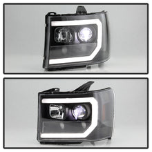 Load image into Gallery viewer, Spyder GMC Sierra 1500/2500/3500 07-13 Denali 08-13 LED Headlights Blk PRO-YD-GS07V2PL-BK