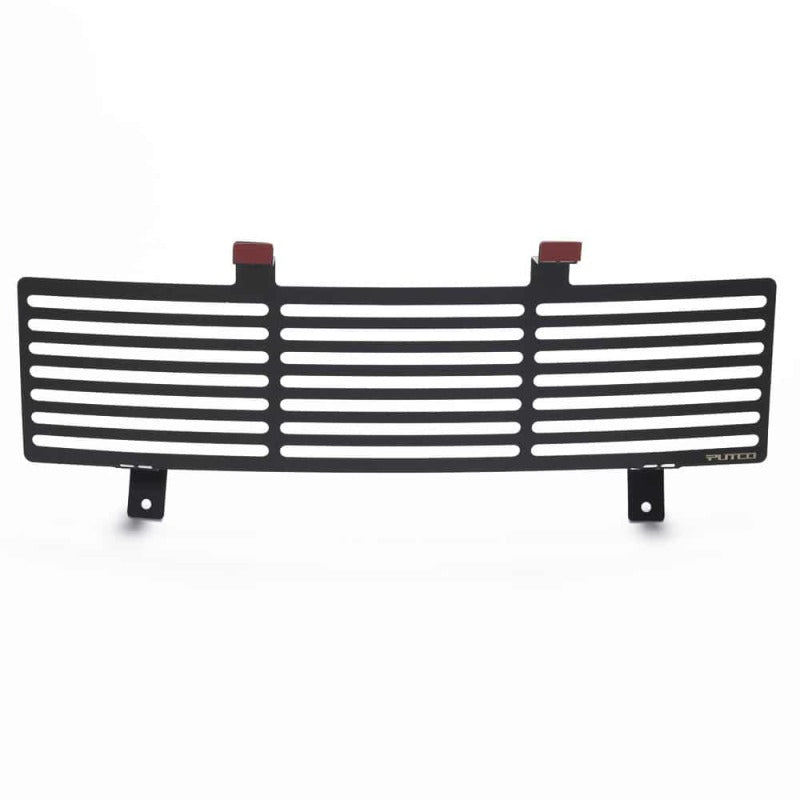 Putco 11-16 Ford SuperDuty - Stainless Steel Black Bar Design Bumper Grille Inserts