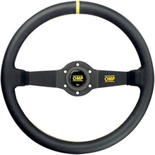 Load image into Gallery viewer, OMP Rally Dished Steering Wheel 350mm - Large Leather (Black)