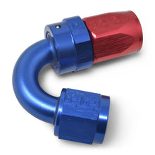 Load image into Gallery viewer, Russell Performance -12 AN Red/Blue 150 Degree Full Flow Swivel Hose End (With 1-1/8in Radius)