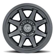 Load image into Gallery viewer, ICON Rebound 17x8.5 6x5.5 25mm Offset 5.75in BS 95.1mm Bore Satin Black Wheel