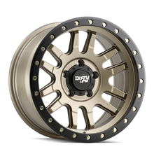 Load image into Gallery viewer, Dirty Life 9309 Canyon Pro 17x9/6x135 BP/0mm Offset/87.1mm Hub Satin Gold Wheel - Beadlock