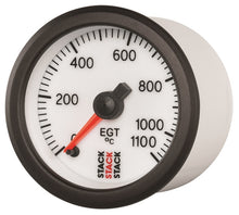 Load image into Gallery viewer, Autometer Stack 52mm 0-1100 Deg C Pro Stepper Motor Exhaust Gas Temp Gauge - White