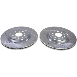 Power Stop 22-24 Jeep Grand Cherokee (Brake Code BR8) Front Drilled & Slotted Rotor - Pair