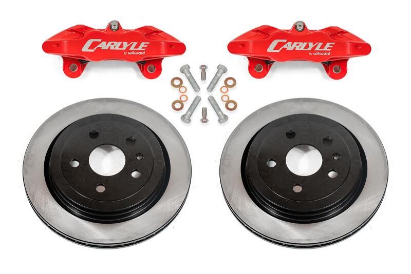 BMR 14-17 Chevrolet SS Brake Kit For 15in Conversion Solid Rotors Red Calipers