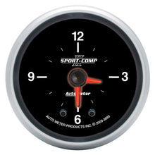 Load image into Gallery viewer, Autometer Sport-Comp II 2 1/16in 12 Hours Digital Stepper Motor Clock