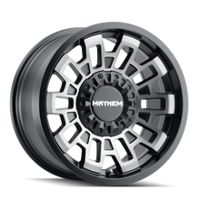 Load image into Gallery viewer, Mayhem 8113 Cortex 20x10 / 5x127 BP / -19mm Offset / 87.1mm Hub Matte Black w/ Dark Tint Wheel