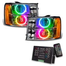 Load image into Gallery viewer, Oracle 07-13 GMC Sierra SMD HL - Round Ring Design - ColorSHIFT w/ 2.0 Controller