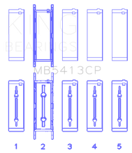 Load image into Gallery viewer, King Engine Bearings Opel LNF/LSJ/L42/61/Z22SE Crankshaft Main Bearing Set (Set of 5)