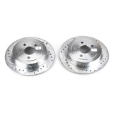 Power Stop 95-00 Chrysler Cirrus Rear Evolution Drilled & Slotted Rotors - Pair