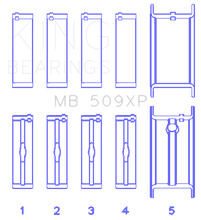 Load image into Gallery viewer, King Engine Bearings Chevrolet 400 V8 (Size STDX) Main Bearing Set