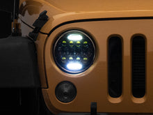 Load image into Gallery viewer, Raxiom 97-18 Jeep Wrangler TJ/JK Axial Series 13-LED Headlights- Black Housing (Clear Lens)