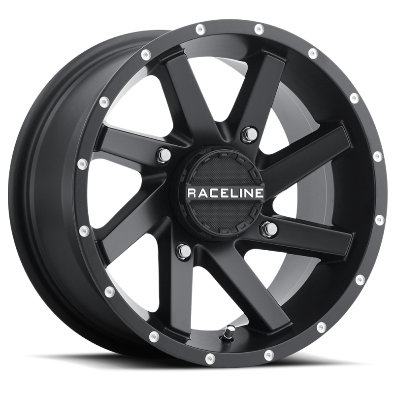 Raceline A82B Twist 14x7in / 4x156 BP / 5mm Offset / 132.5mm Bore - Satin Black Wheel