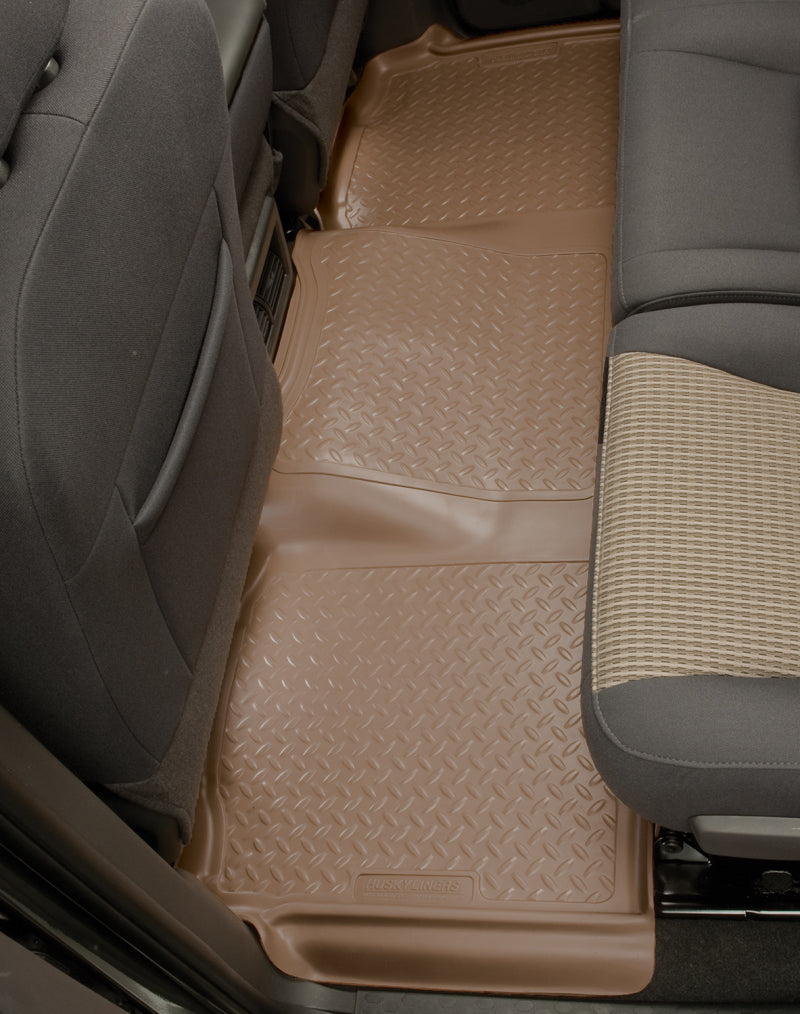 Husky Liners 00-02 Ford F-150 Super Crew Cab Classic Style 2nd Row Tan Floor Liners